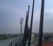 Hochtief (Stadion Ostrava) - Klasik fiberglass RAL 7016 4m - 2015