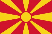 Samolepka - vlajka Makedonie