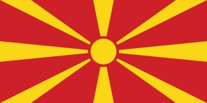 Samolepka - vlajka Makedonie