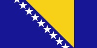 Samolepka - vlajka Bosna a Hercegovina