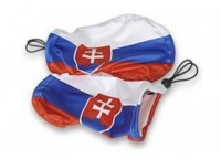Slovensk� vlajka na zrc�tko auta - p�r