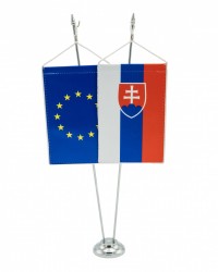 Stojan�ek kovov� strieborn� 40 cm