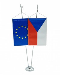 Stojan�ek kovov� strieborn� 40 cm