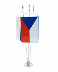Stojan�ek kovov� strieborn� 40 cm