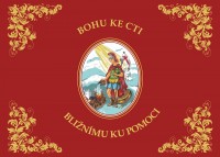 Hasi�sk� vlajka s Flori�nem - �erven�