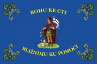 Hasi�sk� vlajka s Flori�nem - modr�