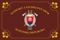 Hasičská vlajka tradičná - bordová