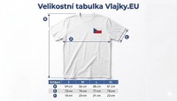 Triko s v��ivkou vlajky �R b�l�