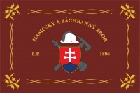 Hasičská vlajka - červená