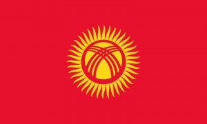 Vlajka Kyrgyzstn