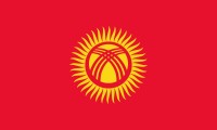 Vlajka Kyrgyzstán