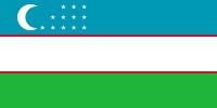 Vlajka Uzbektistán