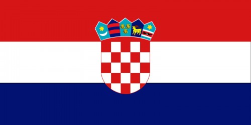 Samolepka - vlajka Chorvatsko