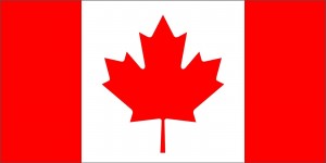 Samolepka - vlajka Kanada