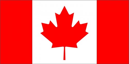 Samolepka - vlajka Kanada