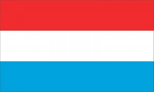 Samolepka - vlajka Lucembursko