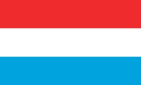 Samolepka - vlajka Lucembursko