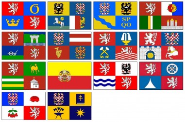 Komplet samolepek vlaje�ek kraj� �R