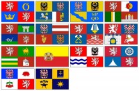 Komplet samolepek vlajeek kraj R