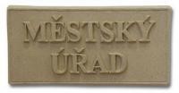 P�skovcov� tabule s textem M�STSK� ��AD