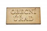 Pskovcov tabule s textem OBECN AD