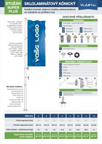 Sklolamintov vlajkov stor Super Plus