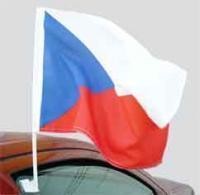 Carflag ČR (vlajka s držákem na auto)