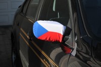 �esk� vlajka na zrc�tko auta - p�r
