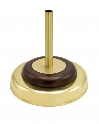 Stojan na vlajku devn se zlatou podstavou