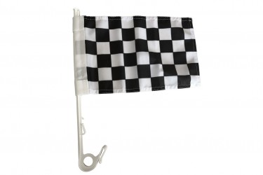 �achovnicov� vlajka s dr��kem na auto