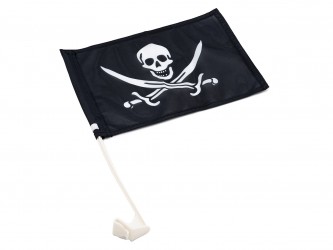 Pir�tsk� vlajka s dr��kem na auto